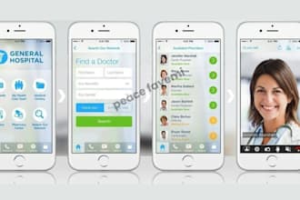 design a UI UX for a modern telemedicine and medical app