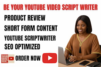 be your youtube video scripts writer movie scriptwriter writing scriptwriting
