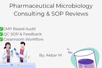 help you set up or audit pharmaceutical microbiology