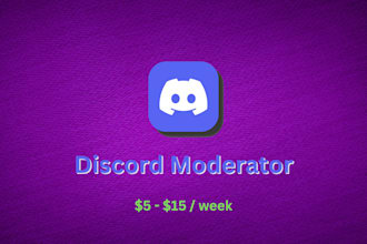 be a basic discord moderator