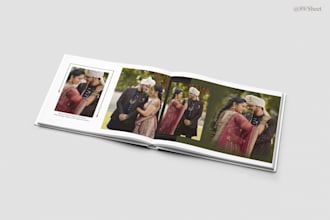 professional wedding album design custom wedding photo album layout