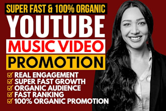 do super fast organic youtube music video promotion boost targeted USA audience