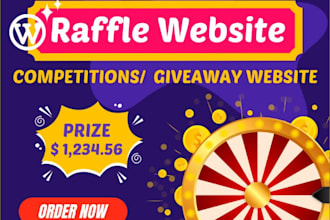 design raffle website sweepstakes competition website raffle ticket website