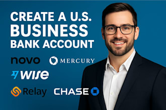 create usa novo mercury wise relay chase bank account for your business