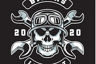 design wonderful luxury skull logo in very short time