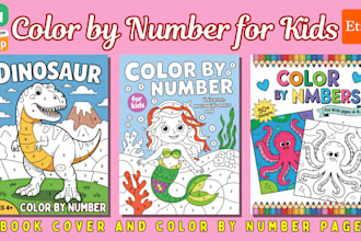create fun and engaging color by number pages for kids