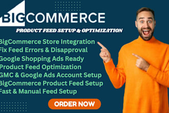 setup bigcommerce product feed for google shopping ads fix product feed issues