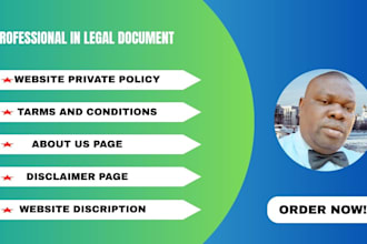 create privacy policy, contact us, disclaimer, terms pages