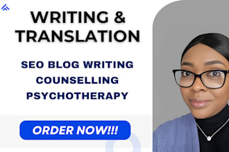 offer SEO blog writing services specializing in counseling and psychotherapy