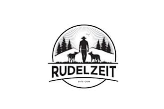 design super adventure dog gear retailer logo
