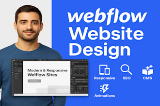 design and develop your webflow website, figma to webflow expert