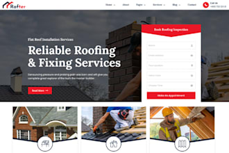 design responsive roofing website for your roofing company