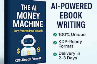 write a professional ai powered ebook on any topic