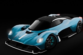 model your 3d luxury car,3d supercar,3d truck,3dvehicle,3d muscle car,3d render