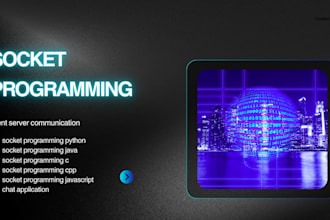 do socket programming, client server, tcp udp, network programming in python, c