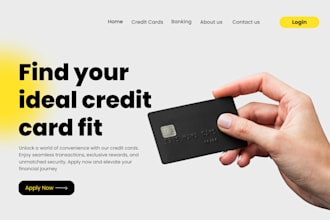 redesign card website card landing page