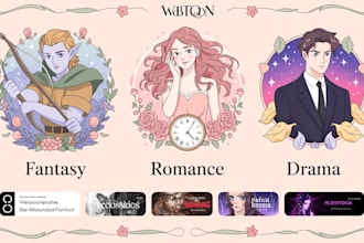 do organic and viral webtoon promotion wattpad, manga, tapas to target audience