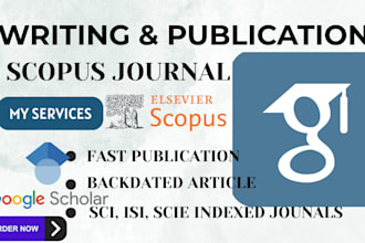 write and publish articles in scopus, sci, scie, isi, wos google scholar journal