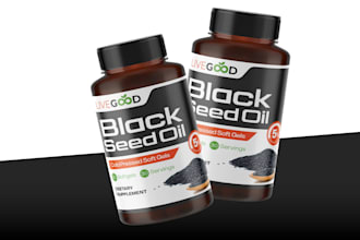 do a custom product label design for your cosmetic, food, or supplement product