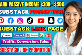 organic substack promotion, substack link page promotion to active real audience