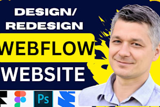 design, redesign or develop webflow website figma to webflow, webflow expert