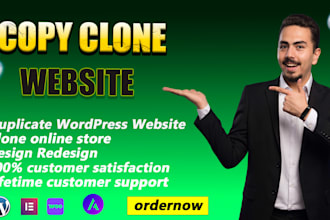 do rebuild copy clone website and design wordpress website