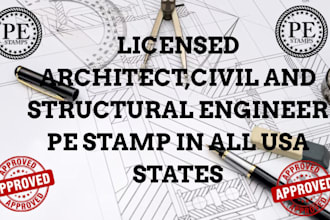 licensed architect, structural engineering pe stamp in wyoming washington utah