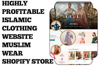 build stunning islamic clothing website abaya store muslim wears shopify store