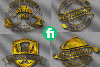 do restaurant, coffee shop, and bakery logo design