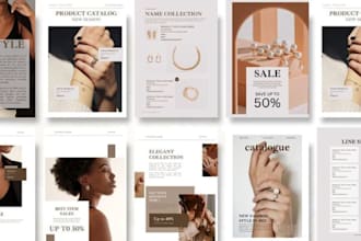design luxury fashion ,jewelry and beauty skin care product catalog