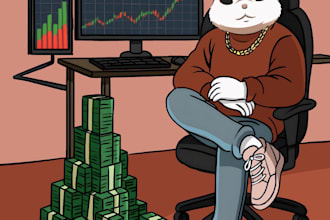 draw funny crypto art, meme coin art, funny meme coin, meme coin animation