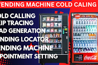 cold calling vending machine appointment setting vending locator lead generation