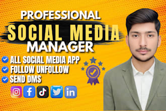 unfollow instagram, facebook, twitter following and send dms
