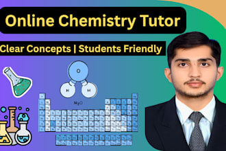 be your expert online chemistry tutor for concepts clarity and exams prep