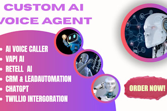 create an ai voice agent using vapi, bland, synthflow