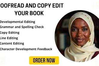 professionally proofread and edit your book, copy editing, proof reading