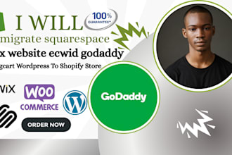 design responsive website on wix squarespace godaddy square up shopify ionos