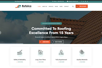 design roofing website and remodeling website