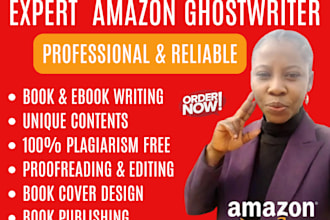 be your plagiarism free nonfiction amazon ghostwriter KDP formatting publishing