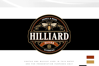 design a classic hipster, retro vintage logo for your brand