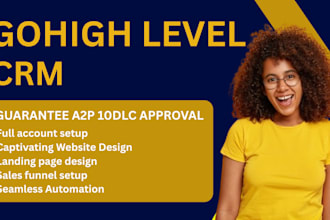 gohighlevel landing page funnel virtual assistant chatbot a2p 10dlc twilio saas