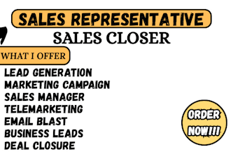 be your sales agent salesperson sales representative sales closer online