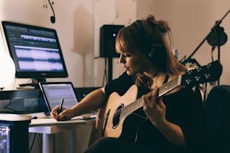 write sing a beautiful modern acoustic country ballad song as female vocalist