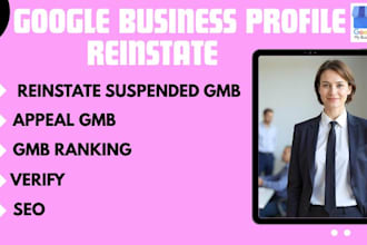 reinstate suspended gmb profile setup ranking listing verify disabled appeal seo