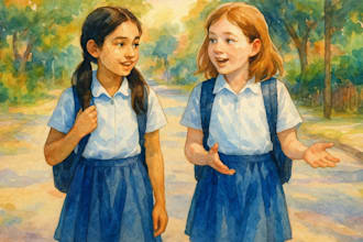 draw watercolor children book illustration, digital kid storybook bible story