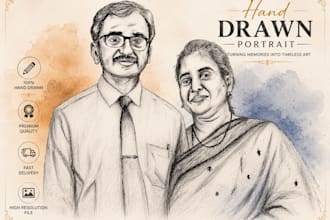 draw a realistic pencil portrait sketch from your photo