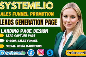 design systeme io sales funnel, systeme io landing page, fix systeme io domain