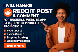 do reddit post management for business, website crypto app saas token promotion