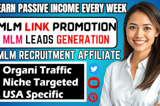 mlm affiliate marketing, mlm recruitment funnel, link promotion, mlm leads gen