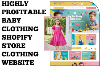 design baby clothing shopify store kid clothing clothing store clothing website